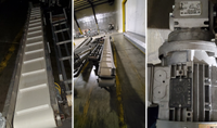 332053 - (1) ONE AAG SOLUTIONS FLIGHTED INCLINE CONVEYOR